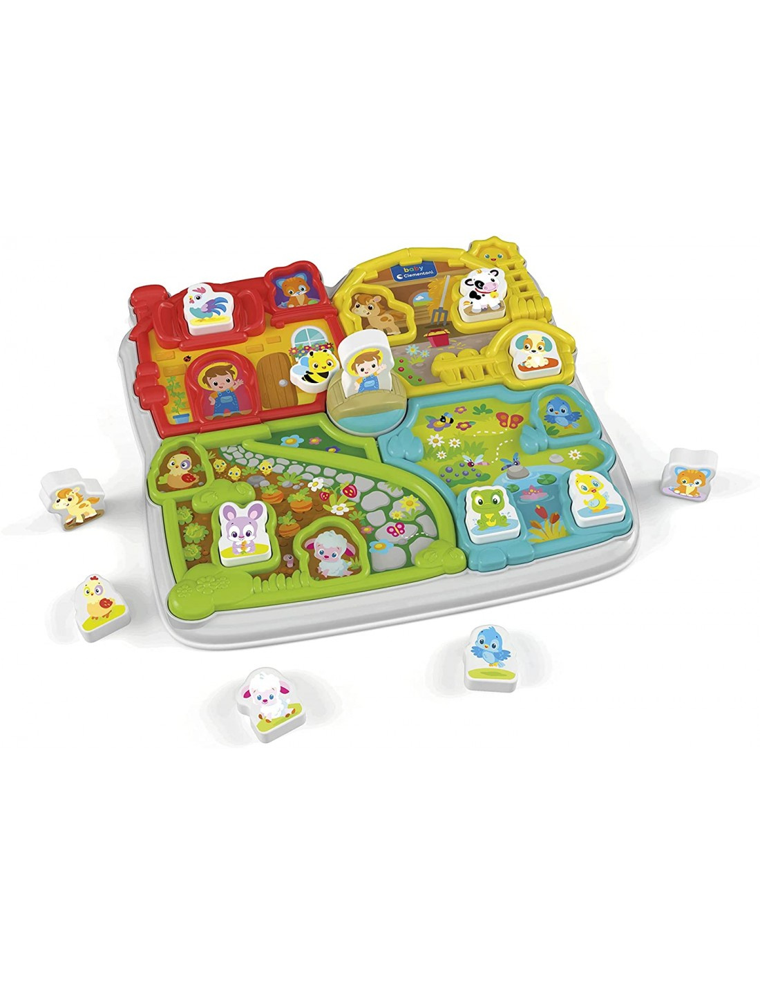Clementoni Interactive Farm Baby – Ferme Musicale Bilingue Anglais Pour Tout-petits, éveil Et Animaux